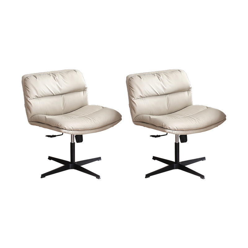 Chaise de bureau sans bras moderne chaise de bureau de hauteur de siège réglable