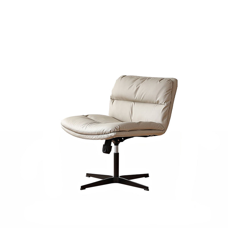 Chaise de bureau sans bras moderne chaise de bureau de hauteur de siège réglable