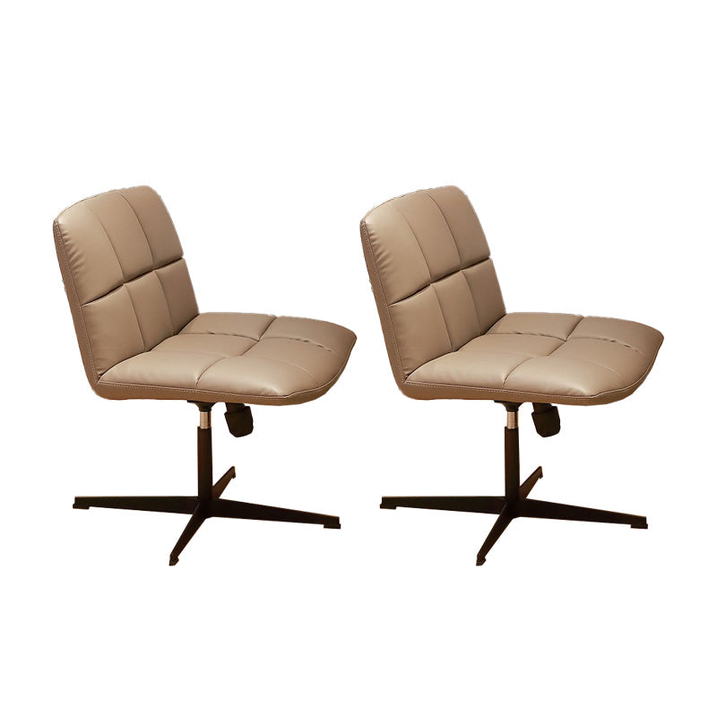 Chaise de bureau sans bras moderne chaise de bureau de hauteur de siège réglable