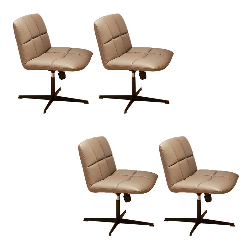 Chaise de bureau sans bras moderne chaise de bureau de hauteur de siège réglable