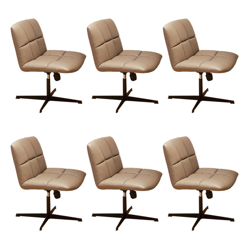 Chaise de bureau sans bras moderne chaise de bureau de hauteur de siège réglable