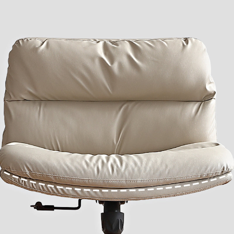 Chaise de bureau sans bras moderne chaise de bureau de hauteur de siège réglable