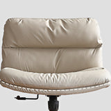 Chaise de bureau sans bras moderne chaise de bureau de hauteur de siège réglable