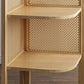 Contemporary Wooden Bookshelf Corner 4 Shelves Closed Back Bookcase Clearhalo 'Bookcases' 'furn' 'furn_bookcases' 'Furniture' 'Office Furniture' 6666281