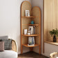 Contemporary Wooden Bookshelf Corner 4 Shelves Closed Back Bookcase Clearhalo 'Bookcases' 'furn' 'furn_bookcases' 'Furniture' 'Office Furniture' 6666287