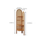 Contemporary Wooden Bookshelf Corner 4 Shelves Closed Back Bookcase Clearhalo 'Bookcases' 'furn' 'furn_bookcases' 'Furniture' 'Office Furniture' 6666291