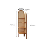 Contemporary Wooden Bookshelf Corner 4 Shelves Closed Back Bookcase Clearhalo 'Bookcases' 'furn' 'furn_bookcases' 'Furniture' 'Office Furniture' 6666291