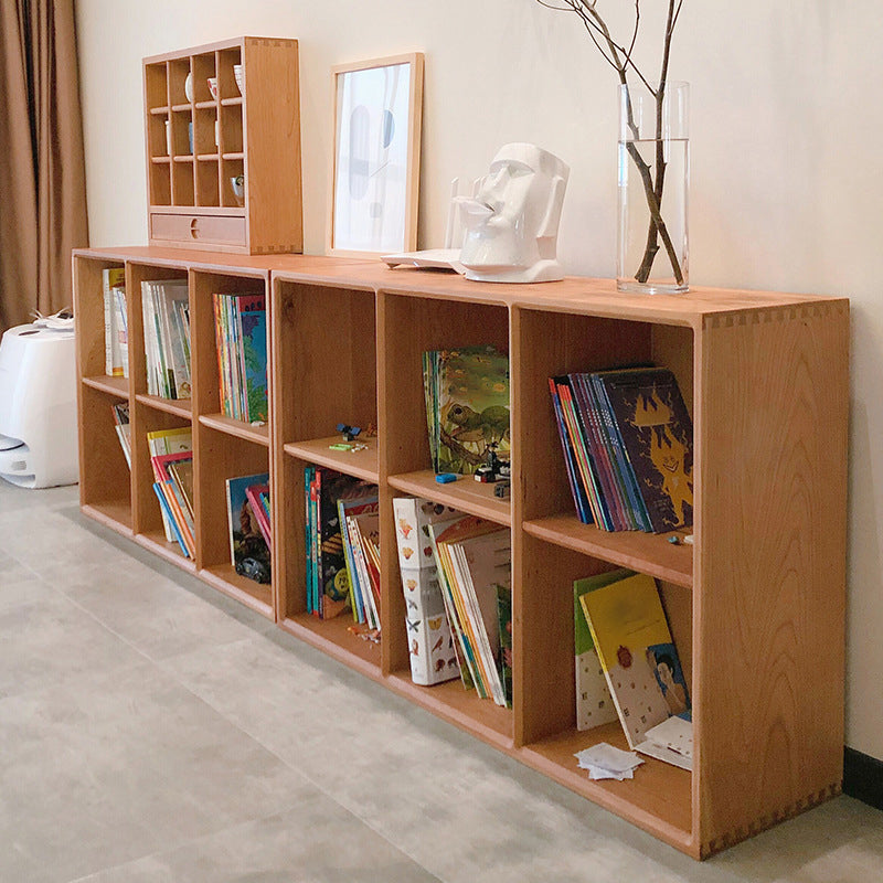 Eigentijdse open back boekenplank houten boekenkast met planken