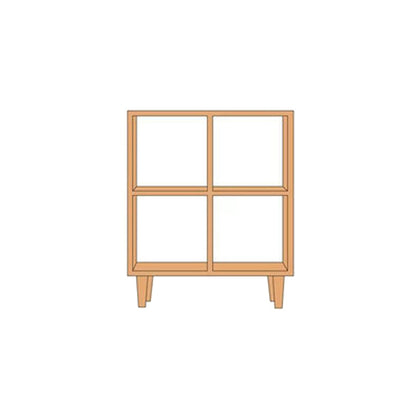 Eigentijdse open back boekenplank houten boekenkast met planken