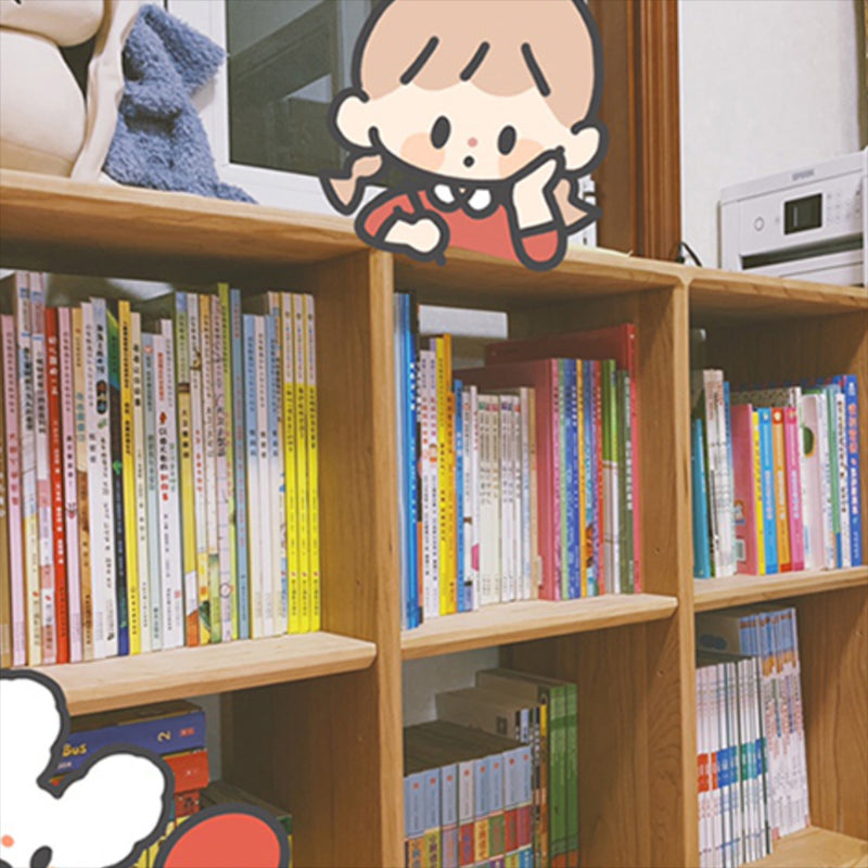 Eigentijdse open back boekenplank houten boekenkast met planken