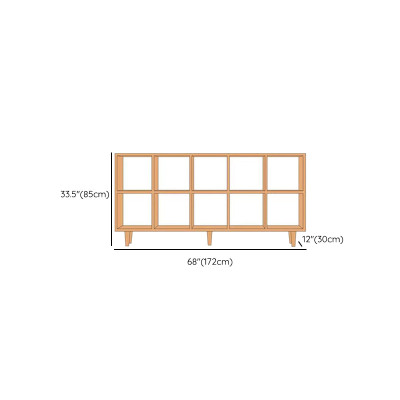 Eigentijdse open back boekenplank houten boekenkast met planken