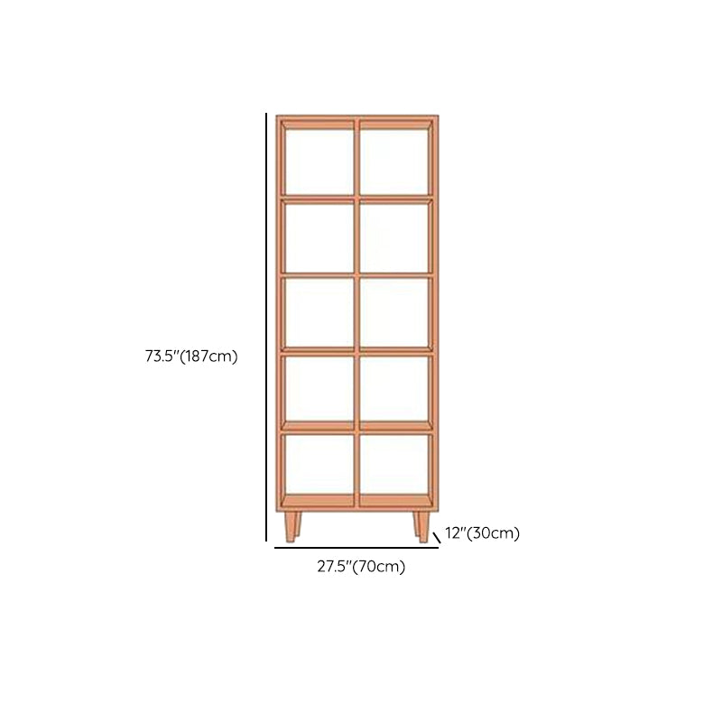 Eigentijdse open back boekenplank houten boekenkast met planken