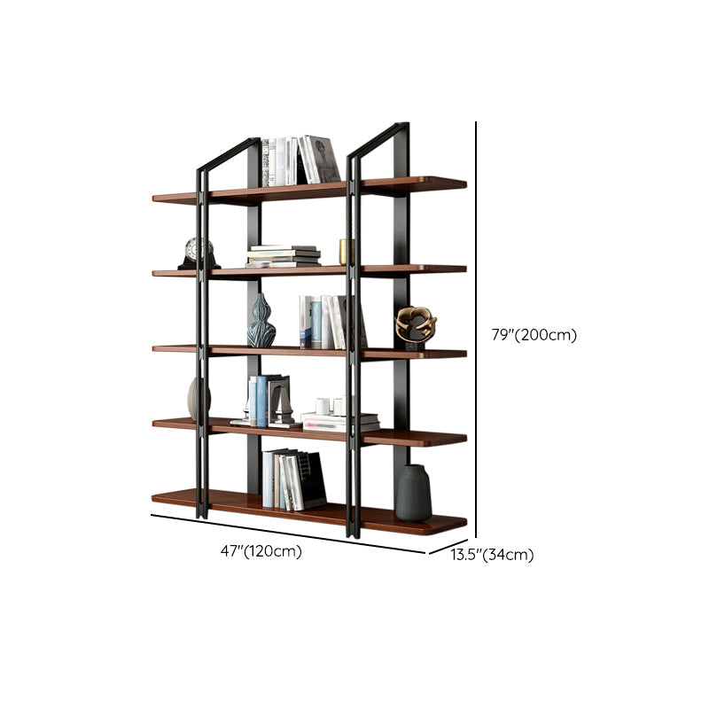 Wooden Etagere Bookcase Contemporary Natural Open Back Bookshelf Clearhalo 'Bookcases' 'furn' 'furn_bookcases' 'Furniture' 'Office Furniture' 6666380