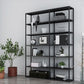 Hedendaagse metalen boekenkast open terug Black Etagere boekenplank