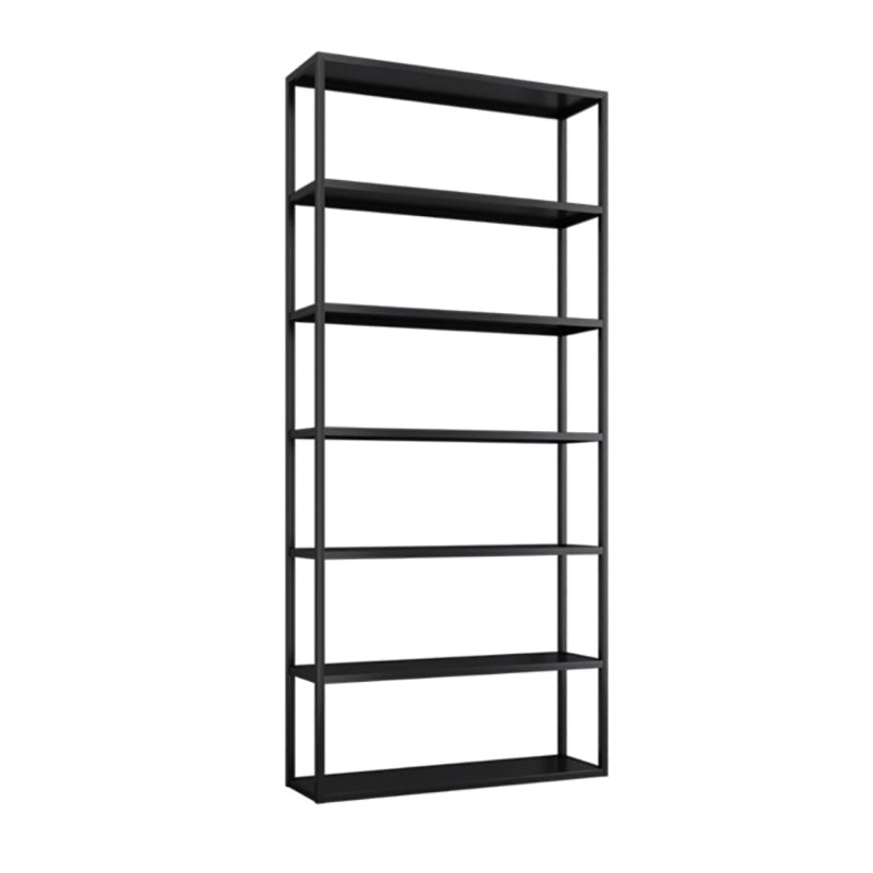 Hedendaagse metalen boekenkast open terug Black Etagere boekenplank