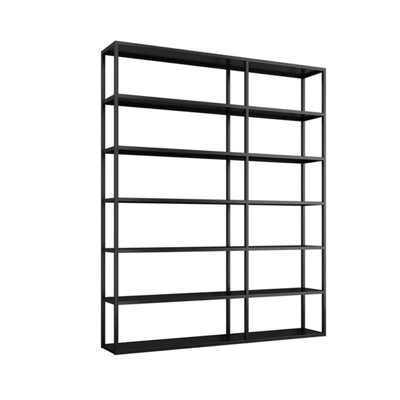 Hedendaagse metalen boekenkast open terug Black Etagere boekenplank