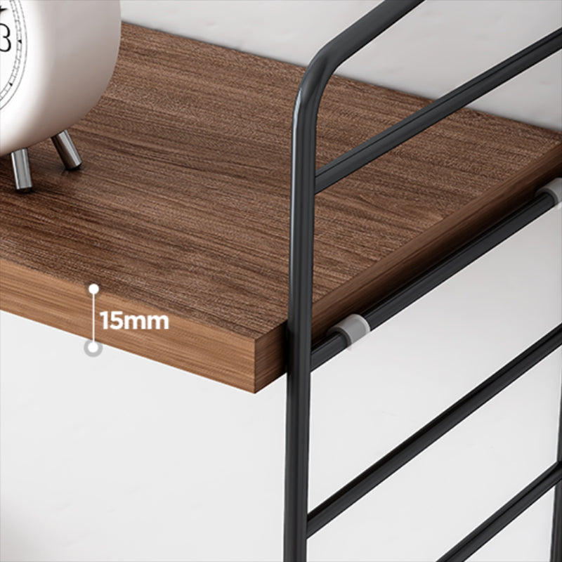 Engineered Wood Bookcase Floating Industrial Closed Back Bookshelf Clearhalo 'Bookcases' 'furn' 'furn_bookcases' 'Furniture' 'Office Furniture' 6666440