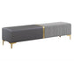 Glam Seating Bench Cushioned Rectangle 16" W Entryway and Bedroom Bench Clearhalo 'Benches' 'Chairs & Seating' 'furn' 'furn_benches' 'Furniture' 'Living Room Furniture' 6666925