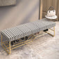 Glam Seating Bench Cushioned 14" W Rectangle Shoe Storage Entryway and Bedroom Bench Clearhalo 'Benches' 'Chairs & Seating' 'furn' 'furn_benches' 'Furniture' 'Living Room Furniture' 6666939