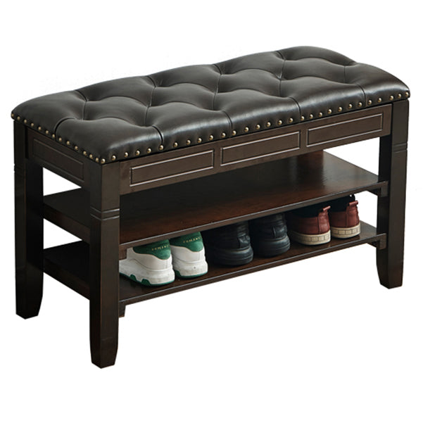 14 "W Rechteck -Sitzbank gepolsterte Schuhspeicherung Eingangsbank