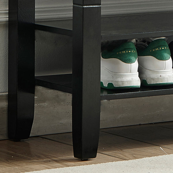 14 "W Rechteck -Sitzbank gepolsterte Schuhspeicherung Eingangsbank