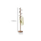 Solid Wood Coat Rack Traditional Style Simple Living Room Floor Coat Hanger
