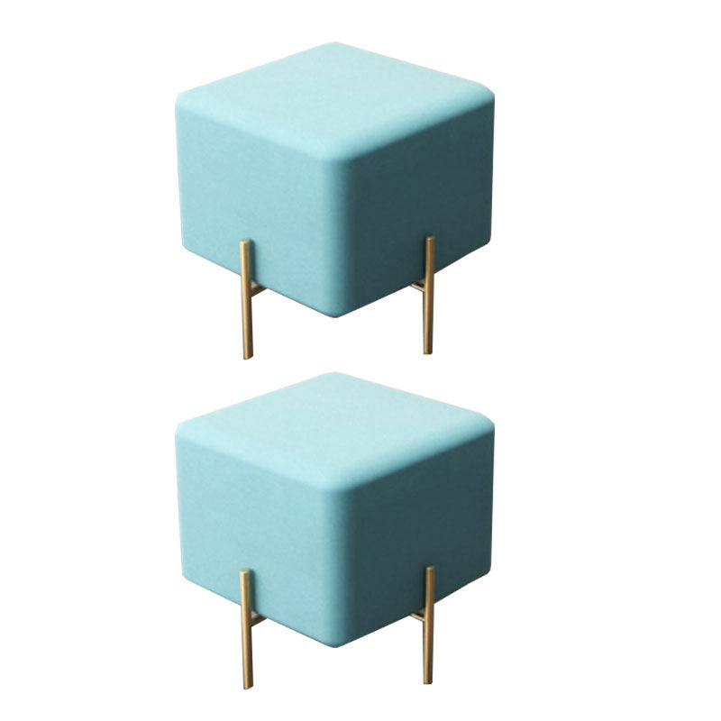 Magnificent Square Standard Trea Resistant Standard for Living Room Blue 2 Piece Set Clearhalo 'furn' 'furn_ottomans_poufs' 'Furniture' 'Living Room Furniture' 'Ottomans & Poufs' 'ottomans_poufs' 6668306