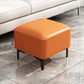 Water Resistant Modern Ottoman Whole Colored Faux Leather Square Ottoman Orange 1 Piece Clearhalo 'furn' 'furn_ottomans_poufs' 'Furniture' 'Living Room Furniture' 'Ottomans & Poufs' 'ottomans_poufs' 6668352