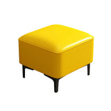 Water Resistant Modern Ottoman Whole Colored Faux Leather Square Ottoman Clearhalo 'furn' 'furn_ottomans_poufs' 'Furniture' 'Living Room Furniture' 'Ottomans & Poufs' 'ottomans_poufs' 6668357