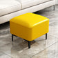 Water Resistant Modern Ottoman Whole Colored Faux Leather Square Ottoman Yellow 1 Piece Clearhalo 'furn' 'furn_ottomans_poufs' 'Furniture' 'Living Room Furniture' 'Ottomans & Poufs' 'ottomans_poufs' 6668358