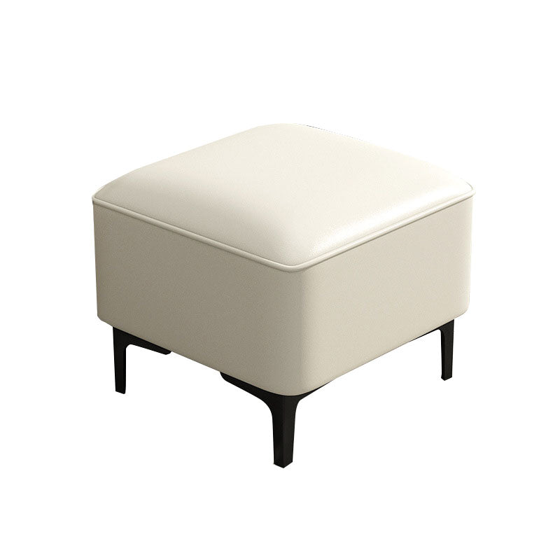 Water Resistant Modern Ottoman Whole Colored Faux Leather Square Ottoman Clearhalo 'furn' 'furn_ottomans_poufs' 'Furniture' 'Living Room Furniture' 'Ottomans & Poufs' 'ottomans_poufs' 6668367