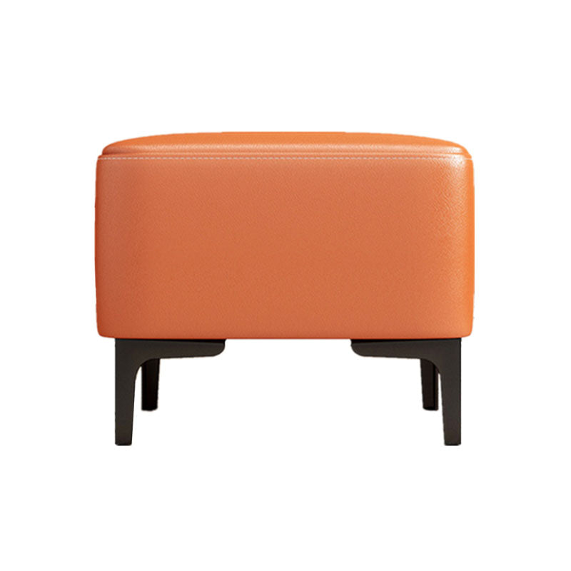 Water Resistant Modern Ottoman Whole Colored Faux Leather Square Ottoman Clearhalo 'furn' 'furn_ottomans_poufs' 'Furniture' 'Living Room Furniture' 'Ottomans & Poufs' 'ottomans_poufs' 6668371