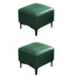 Water Resistant Modern Ottoman Whole Colored Faux Leather Square Ottoman Green 2 Piece Set Clearhalo 'furn' 'furn_ottomans_poufs' 'Furniture' 'Living Room Furniture' 'Ottomans & Poufs' 'ottomans_poufs' 6668373