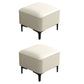 Water Resistant Modern Ottoman Whole Colored Faux Leather Square Ottoman White 2 Piece Set Clearhalo 'furn' 'furn_ottomans_poufs' 'Furniture' 'Living Room Furniture' 'Ottomans & Poufs' 'ottomans_poufs' 6668379