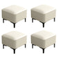 Water Resistant Modern Ottoman Whole Colored Faux Leather Square Ottoman White 4 Piece Set Clearhalo 'furn' 'furn_ottomans_poufs' 'Furniture' 'Living Room Furniture' 'Ottomans & Poufs' 'ottomans_poufs' 6668380