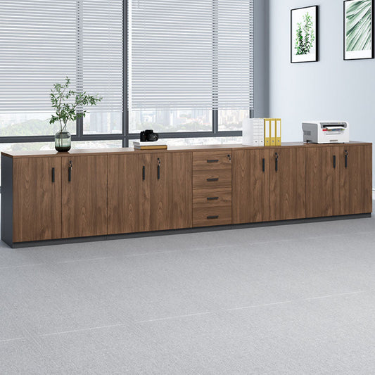 Cabinet de classement moderne latéral moderne en bois avec verrouillage et stockage