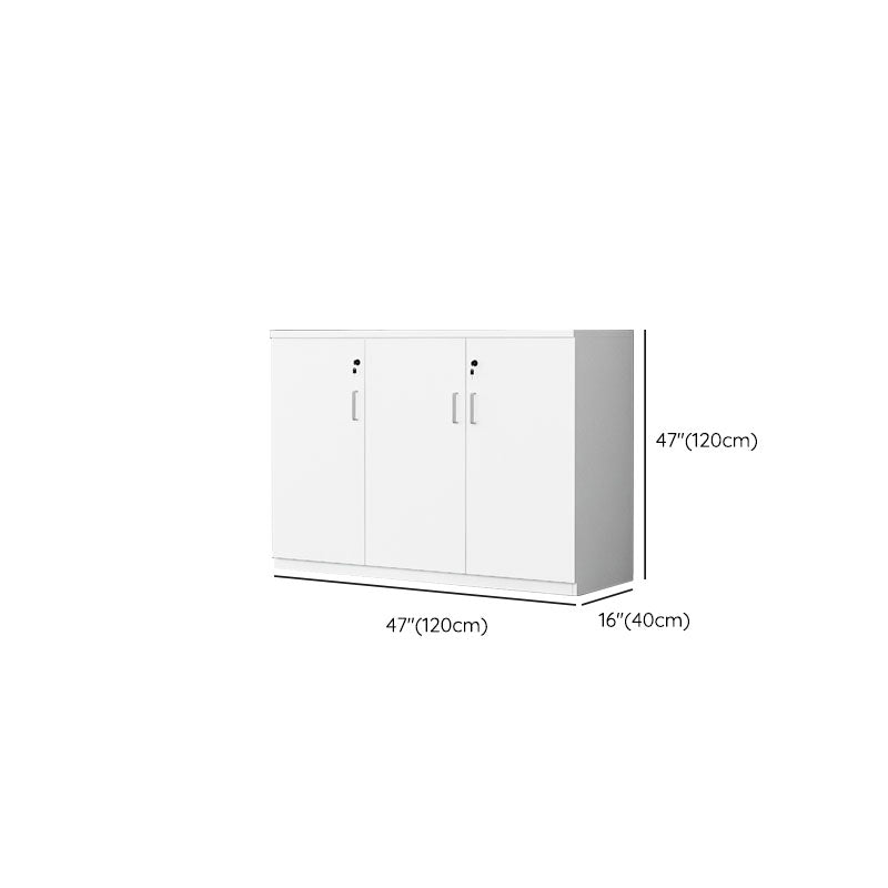 Archivo de madera de ingeniería lateral Babor de archivo moderno blanco