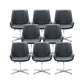 Modern Office Chair No Wheels Upholstered No Distressing Desk Chair