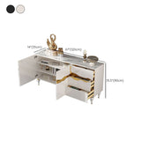 13,65-Zoll-Breite Klassiker Glam Storage Chest Stone Storage Chest Brust Kommode