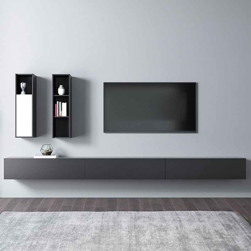 Modern Wood TV Media Stand Wall-mounted TV Console for Living Room Clearhalo 'furn' 'furn_tv_stands_entertainment_centers' 'Furniture' 'Living Room Furniture' 'TV Stands & Entertainment Centers' 'TV Stands & Media Storage Furniture' 'tv_stands_entertainment_centers' 6668986