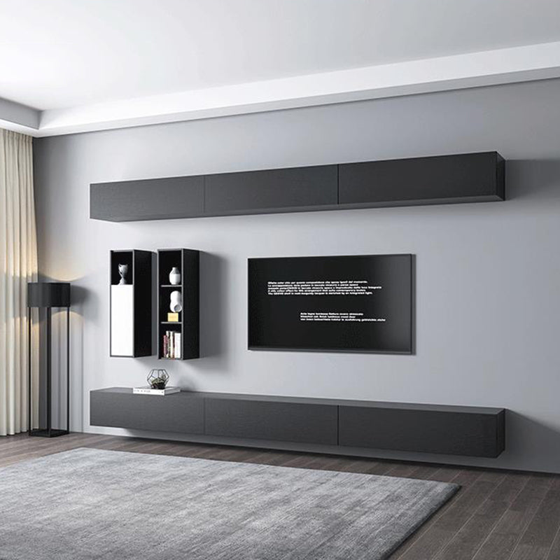 Modern Wood TV Media Stand Wall-mounted TV Console for Living Room Clearhalo 'furn' 'furn_tv_stands_entertainment_centers' 'Furniture' 'Living Room Furniture' 'TV Stands & Entertainment Centers' 'TV Stands & Media Storage Furniture' 'tv_stands_entertainment_centers' 6668991