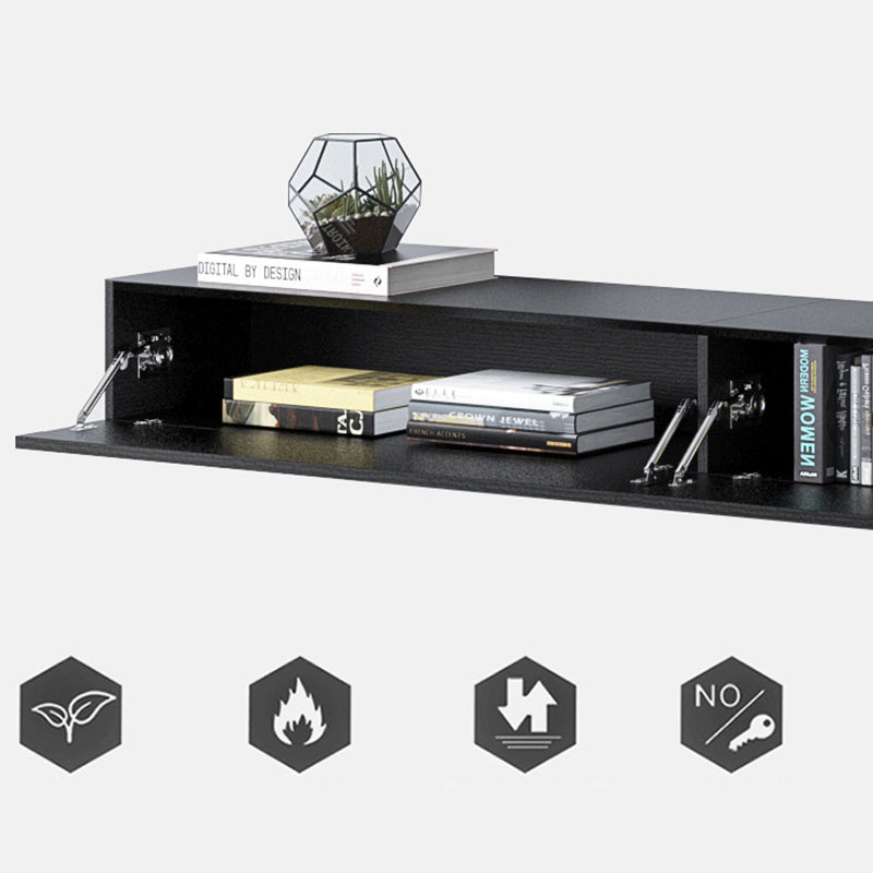 Modern Wood TV Media Stand Wall-mounted TV Console for Living Room Clearhalo 'furn' 'furn_tv_stands_entertainment_centers' 'Furniture' 'Living Room Furniture' 'TV Stands & Entertainment Centers' 'TV Stands & Media Storage Furniture' 'tv_stands_entertainment_centers' 6668996