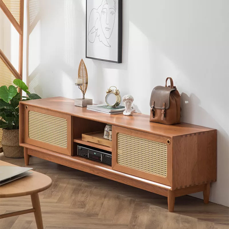 Mobile TV in legno massello Console TV scandinava per soggiorno