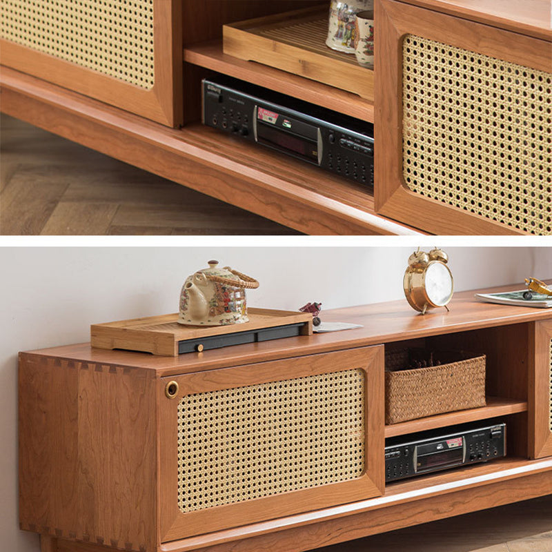 Mobile TV in legno massello Console TV scandinava per soggiorno