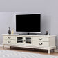 Modern TV Media Console Wooden TV Media Stand with 4 Drawers Ivory Clearhalo 'furn' 'furn_tv_stands_entertainment_centers' 'Furniture' 'Living Room Furniture' 'TV Stands & Entertainment Centers' 'TV Stands & Media Storage Furniture' 'tv_stands_entertainment_centers' 6669026