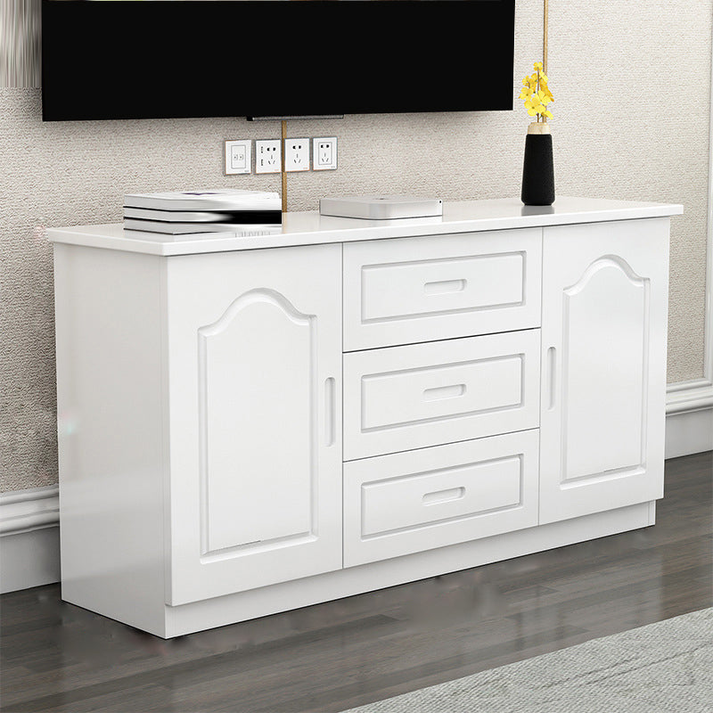 Wooden TV Media Stand Contemporary TV Console for Living Room White Clearhalo 'furn' 'furn_tv_stands_entertainment_centers' 'Furniture' 'Living Room Furniture' 'TV Stands & Entertainment Centers' 'TV Stands & Media Storage Furniture' 'tv_stands_entertainment_centers' 6669126