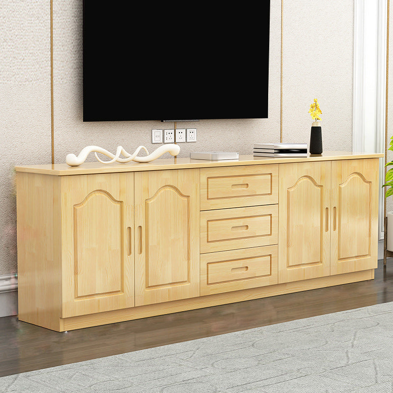 Wooden TV Media Stand Contemporary TV Console for Living Room Light Wood Clearhalo 'furn' 'furn_tv_stands_entertainment_centers' 'Furniture' 'Living Room Furniture' 'TV Stands & Entertainment Centers' 'TV Stands & Media Storage Furniture' 'tv_stands_entertainment_centers' 6669127