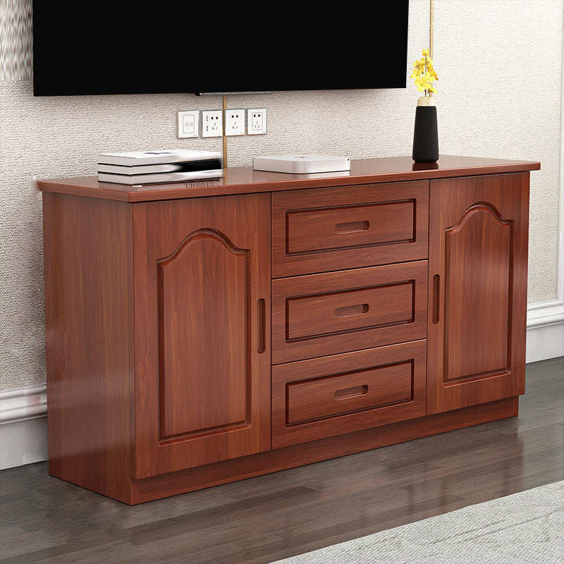 Wooden TV Media Stand Contemporary TV Console for Living Room Nut-Brown Clearhalo 'furn' 'furn_tv_stands_entertainment_centers' 'Furniture' 'Living Room Furniture' 'TV Stands & Entertainment Centers' 'TV Stands & Media Storage Furniture' 'tv_stands_entertainment_centers' 6669128