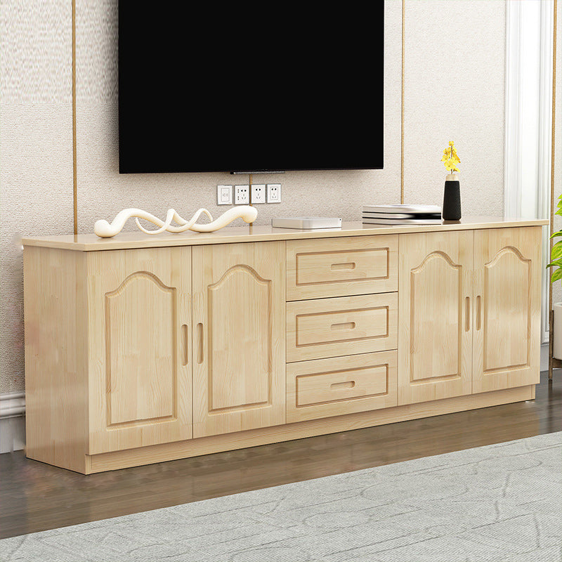 Wooden TV Media Stand Contemporary TV Console for Living Room Natural Clearhalo 'furn' 'furn_tv_stands_entertainment_centers' 'Furniture' 'Living Room Furniture' 'TV Stands & Entertainment Centers' 'TV Stands & Media Storage Furniture' 'tv_stands_entertainment_centers' 6669129