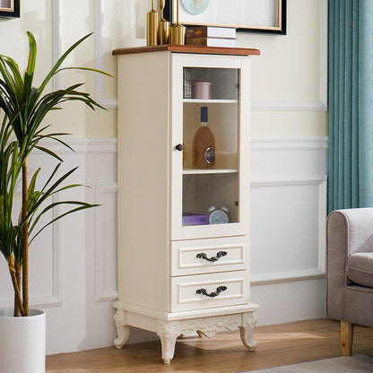 Tradizionale per il display di vetro per il display mobile in legno massiccio per sala da pranzo